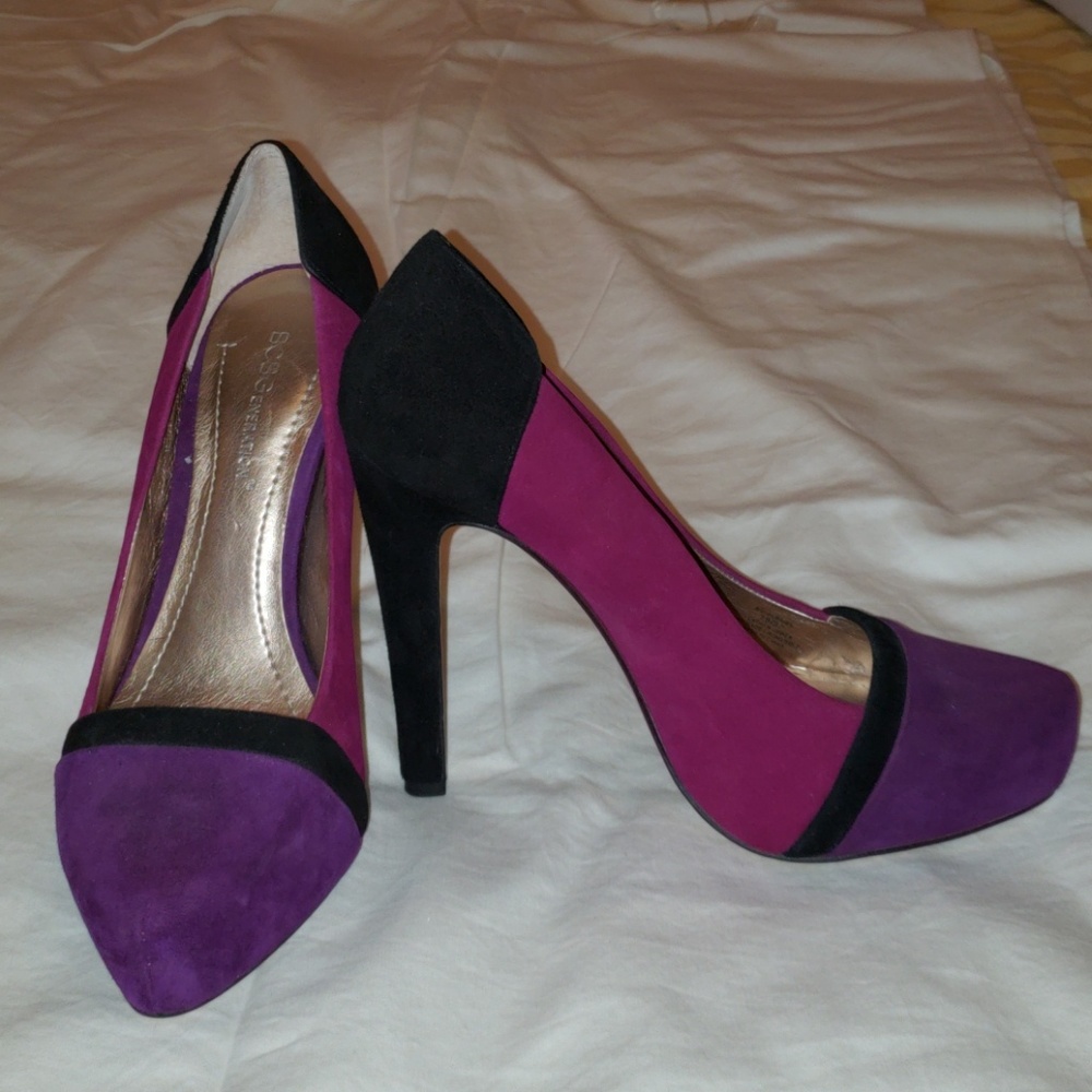 BCBGeneration Color Block Heels